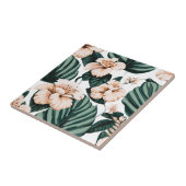 Monstera Blätter Hibiskus Fliese (Seite)