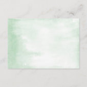 Monstera-Blätter im tropischen Grün für Babys Begleitkarte (Rückseite)