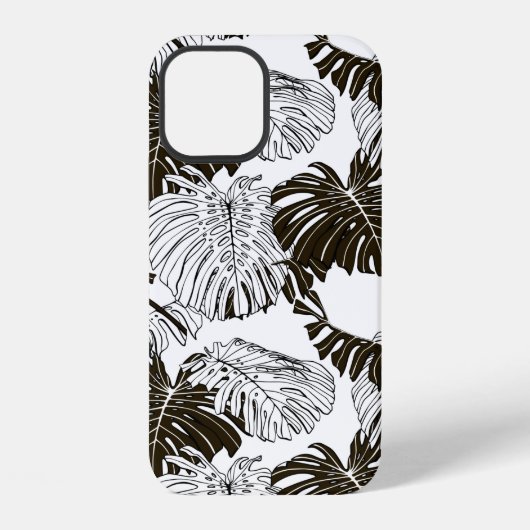 Monstera-Blätter iPhone Hülle (Rückseite)
