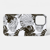 Monstera-Blätter iPhone Hülle (Rückseite (Horizontal))