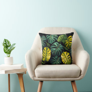 Monstera-Blätter Kissen