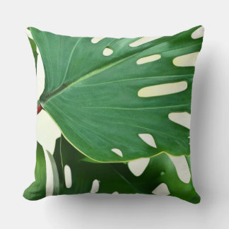 Monstera-Blätter Kissen