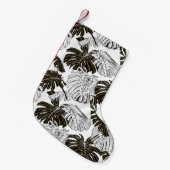 Monstera-Blätter Kleiner Weihnachtsstrumpf (Vorderansicht (hängend))