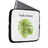 Monstera-Blätter Laptopschutzhülle (Vorne Rechts)