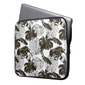 Monstera-Blätter Laptopschutzhülle (Vorderseite Links)