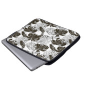 Monstera-Blätter Laptopschutzhülle (Vorne Knopf)