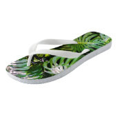 Monstera Blätter, Limahuli Gardens, Kauai, Hawaii Badesandalen (Schrägansicht)