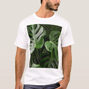 Monstera Blätter, luxuriöse tropische Anordnung. T-Shirt