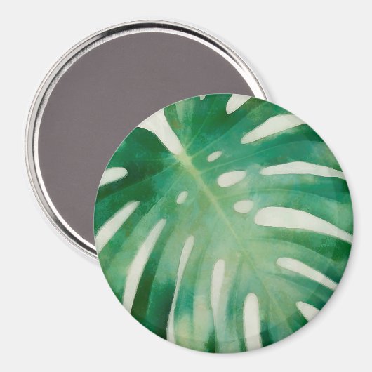 Monstera-Blätter Magnet (Vorderseite/Rückseite)