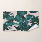 Monstera Blätter Muster #4 Badhandtuch Set (Handtuch)