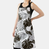 Monstera Blätter nahtlos Schürze (InSitu)