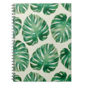 Monstera-Blätter Notizblock (Vorderseite)