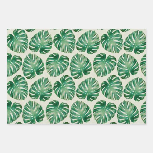 Monstera Blätter Pattern (Vorderseite 2)