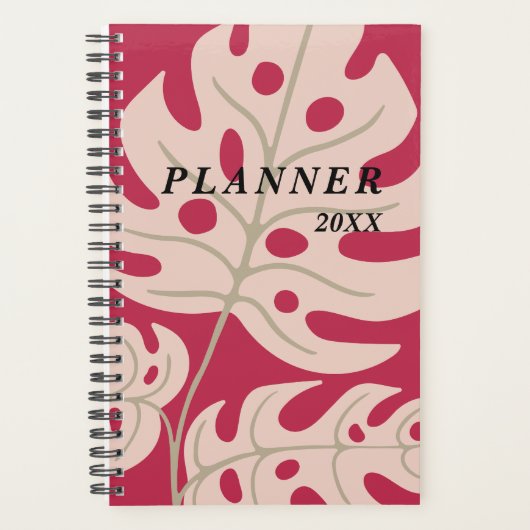 Monstera-Blätter Planer (Vorderseite)