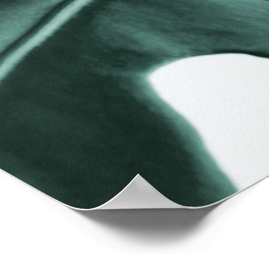 Monstera Blätter Poster (Ecke)