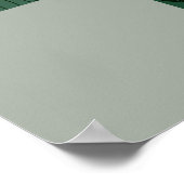 Monstera-Blätter Prüfmuster Poster (Ecke)