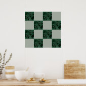 Monstera-Blätter Prüfmuster Poster (Küche)