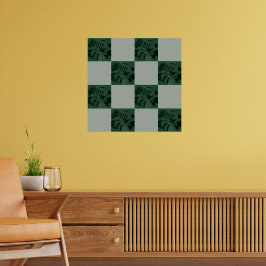 Monstera-Blätter Prüfmuster Poster