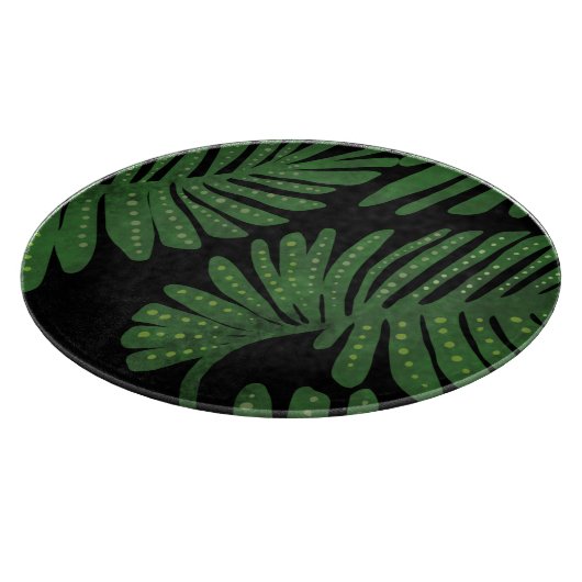 Monstera-Blätter Schneidebrett (Ecke)