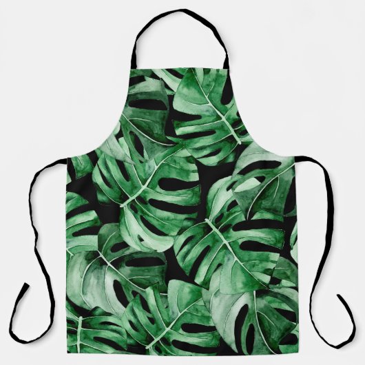 Monstera-Blätter Schürze (Vorderseite)