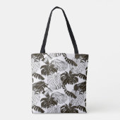 Monstera-Blätter Tasche (Rückseite)