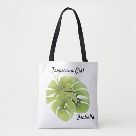 Monstera-Blätter Tasche (Vorderseite)