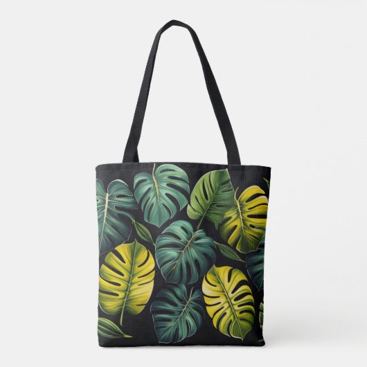 Monstera-Blätter Tasche (Rückseite)