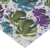 Monstera Blätter Tropical Kurzer Tischläufer (Ecke)