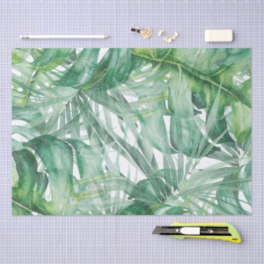 Monstera Blätter Tropical Seidenpapier (Handwerk)