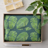 Monstera-Blätter, tropisches Aquarellmuster Seidenpapier (Geschenk)