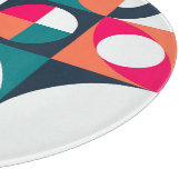 Monstera Blätter: Tropisches Vintages Muster Schneidebrett (Ecke)