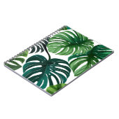 Monstera Blätter Wasserfarbe Notizblock (Linke Seite)