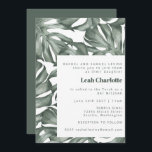Monstera Botanical Watercolor Green Bat Mitzvah Einladung<br><div class="desc">Monstera Pflanze Botanisches Wasserfarben Grüner Bat Mitzvah Einladung</div>
