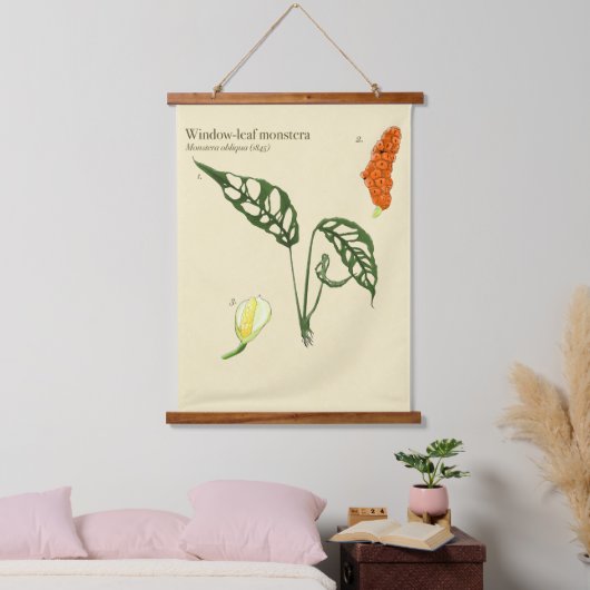 Monstera Botanische Wandteppiche (Schlafzimmer)