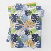 Monstera Botanisches Muster Geschenkpapier Set (Beispiel)