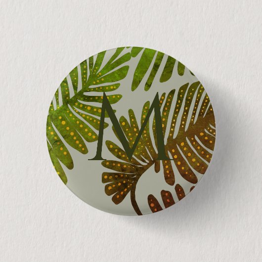 Monstera Button (Vorderseite)