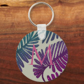 Monstera Button Schlüsselanhänger (Vorderseite)