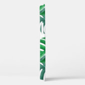 Monstera Deliciosa Blätter Muster Mit Monogramm Case-Mate iPhone Hülle (Rückseite / Rechts)