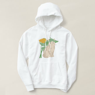 Monstera Deliciosa Katze Kätzchen Schlafende Pflan Hoodie