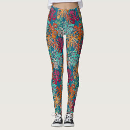 Monstera deliciosa leggings