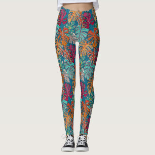 Monstera deliciosa leggings