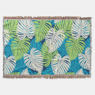 Monstera Dschungel Hawaiianische Tropische Blätter Decke