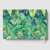 Monstera Dschungelblatt tropische Vegetation reale Gästebuch (Rückseite)