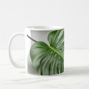 Monstera Duo: Naturkunst Kaffeetasse