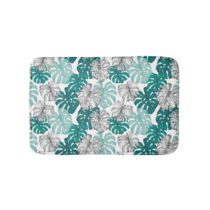 Monstera Duo Tone: Minimale Tropen Badematte