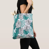 Monstera Duo Tone: Minimale Tropen Tasche (Von Nahem)