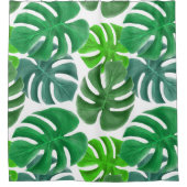 Monstera Duschvorhang (Vorderseite)