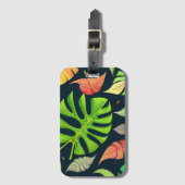Monstera Fall Gepäckanhänger (Vorderseite Vertikal)
