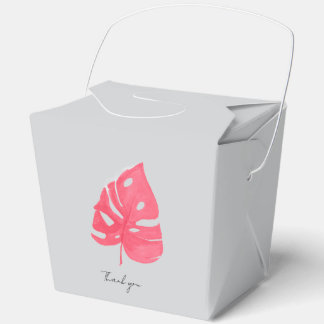 Monstera favor box geschenkschachtel