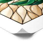 Monstera-Fenster Poster (Ecke)
